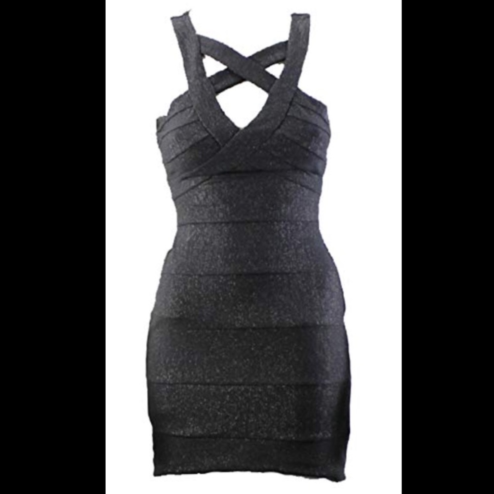 Ruby Rox Black Bandage Dress